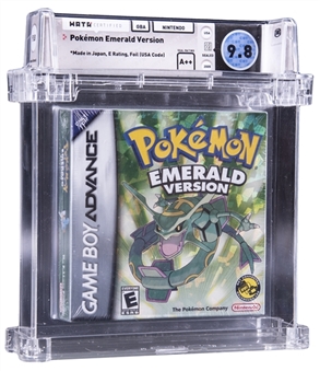 2005 Nintendo Game Boy Advance (USA) "Pokemon Emerald Version" Sealed Game - WATA 9.8/A++